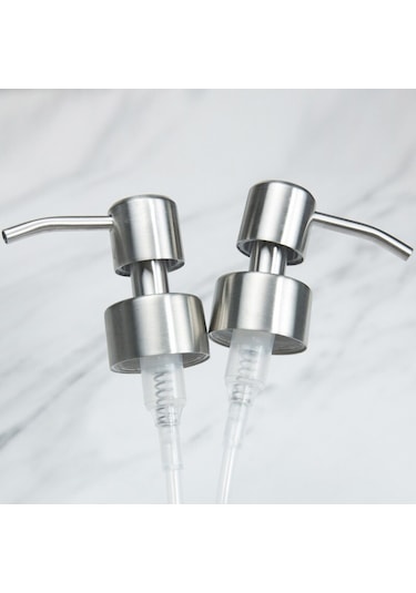 304 Paslanmaz Çelik El Sıvı Sabun Pompalı Dağıtıcı Kafa Memesi Banyo Mutfak İçin Köpük Sabun Şampuan Dispenseri Aksesuarları