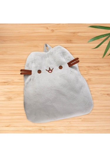 Suntek Sevimli Karikatür Peluş Sırt Çantası Moda Kadın Gri