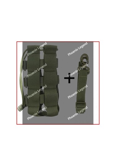 Mufunye Yeşil Askeri Kettle Çantası - Dikişli Çanta, Dış Mekan Dağıtımı, Dağcılık Aksesuarı, Omuz Kayışı İle Yeşil