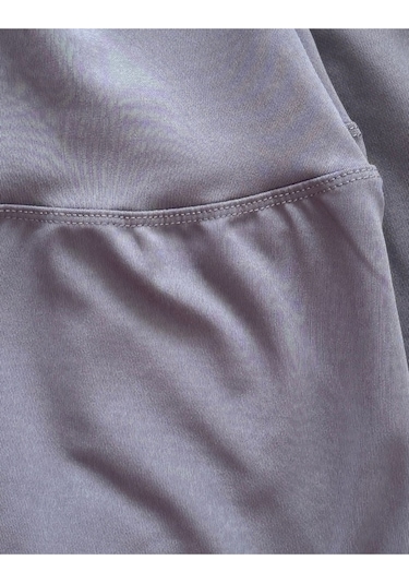 Alya Underwear Büyük Beden Tayt Dalgıç Kumaş Yüksek Bel Antrasit