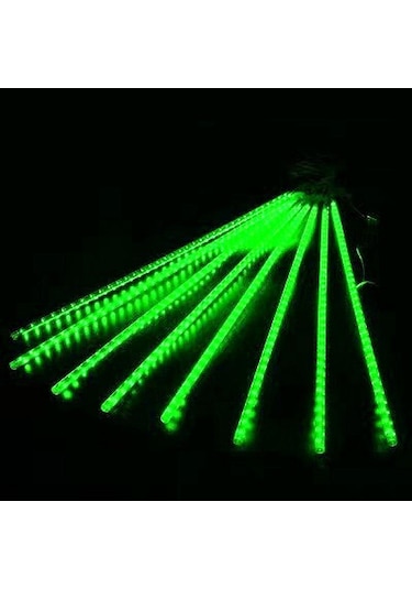 Yeşil Led Meteor Yağmuru Yağmur Işıkları Su Geçirmez Düşen Yağmur Damlası Peri Dize Iş Partisi Veranda Dekoratif Led Işık 56747235