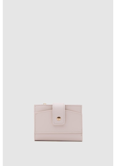 Shule Bags Payer Çıtçıtlı Kadın Cüzdan Pembe
