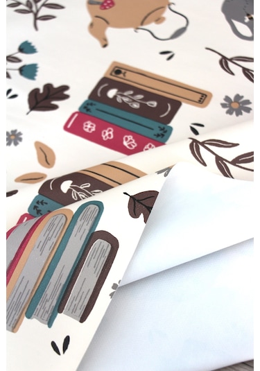 Elyaf Silinebilir Pvc Muşamba Masa Örtüsü 1232-2 Renklifincan Pembe