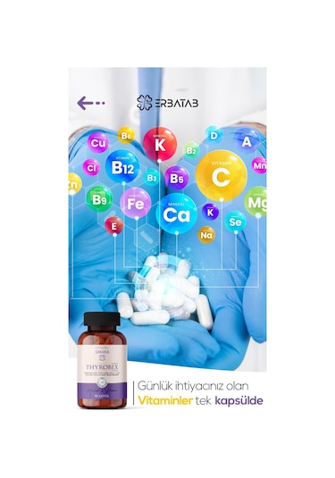 Erbatab Thyrobex Takviye Edici Gıda 60 Kapsül