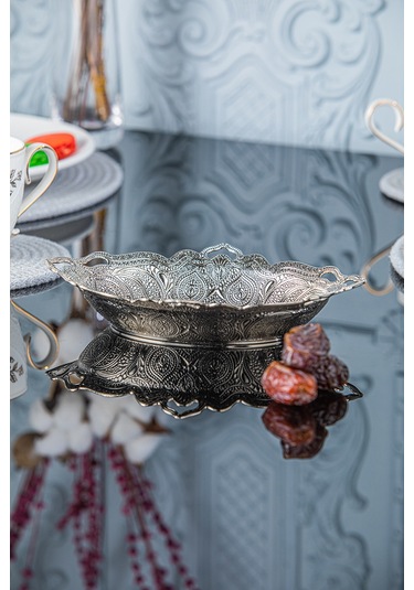Payitaht Oval Hurmalı Gümüş