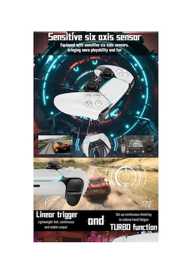 P4 Plus Bluetooth Titreşimli Ps4/ps5 Uyumlu Pc Telefon Kablosuz