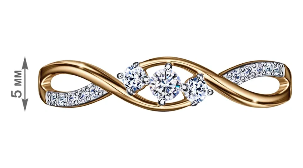 Veronika Jewelry Factory 925 Ayar Gümüş Kadın Salon Yüzük 420753970 Altın