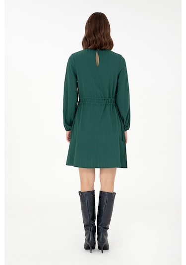 U.s. Polo Assn. Kadın Koyu Yeşil Elbise Dokuma 50289860-vr079 Koyu Yeşil