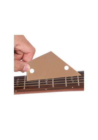 Hfambition Gitar Bas Gitar Sapı Piyano Seviyesi Ölçüm Aracı, Paslanmaz Çelik, Telli Enstrüman Bakımı Gereci, Altın Rengi