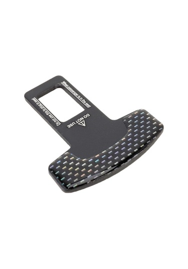 2'si 1 Arada Araba Karbon Fiber Emniyet Emniyet Kemeri Tokası Klipsi Siyah