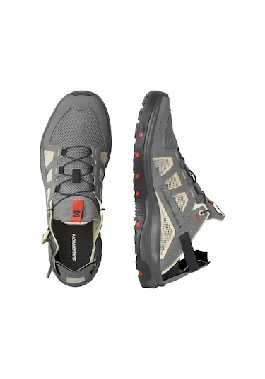 Salomon Techamphıbıan 5 Erkek Outdoor Ayakkabı Pewter/moth/fiery Red 001