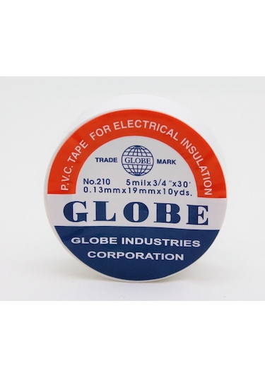 Globe Pvc Elektrik İzolasyon Bant "0.13x19x10yards" Beyaz