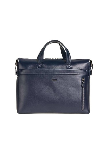 %100 Hakiki Deri Unisex Evrak Ve Laptop Çantası-131961 Siyah