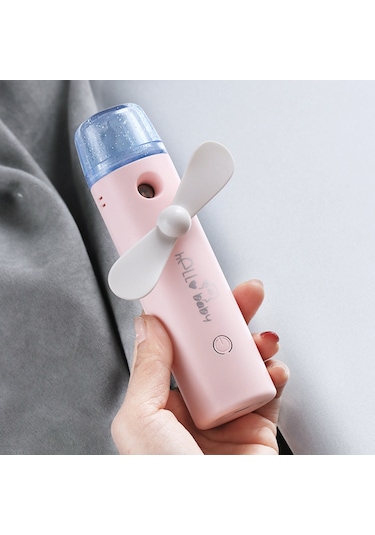 Fan Mister Küçük Taşınabilir Mini Fan Nemlendirici Usb Şarj Edilebilir Fan Sisleme Fanı Dış Mekan İç Mekan İçin