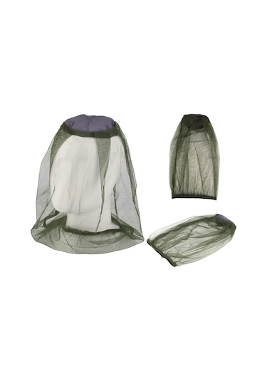 Padalink Askeri Yeşil Nilon İçerikli Dışarıda Kullanım Uygun Mus, Böcek, Sinek Ve Diğer Haşere Koruyucu Turizm Ve Kamp İçin 20g Hafif Ağ Şapka Ordu Yeşili