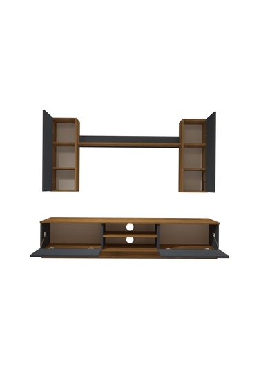 Decoraktiv Eko 5db Mdf Dvd Tv Ünitesi Tv Sehpası Pera - Antrasit