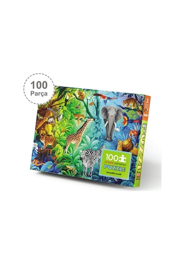 Crocodile Creek Puzzle - 100 Parça - Orman Cenneti
