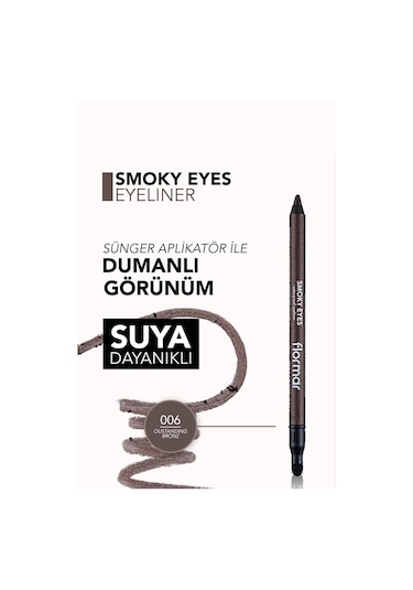 Flormar Smoky Eyes Gölgelendirme Başlıklı Kajal Göz Kalemi 006 Oustanding Bronz