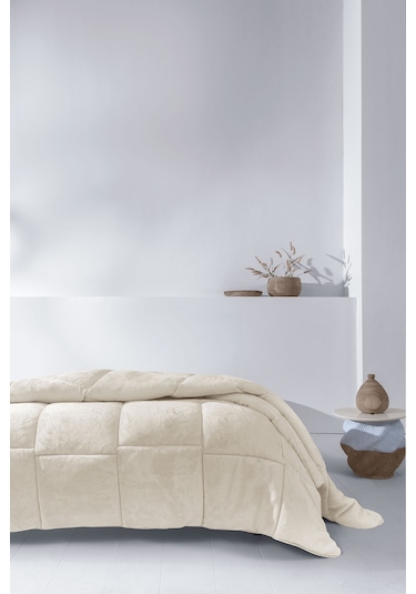 Yataş Bedding Macaron Tek Kişilik Wellsoft Yorgan - Krem