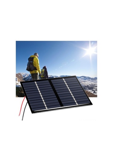 Tongxida 12v 1.5w Polikristal Güneş Paneli, Taşınabilir Şarj Cihazı, 9-12v Pil Şarjı İçin Siyah Damla Kaplama + Kırmızı-siyah