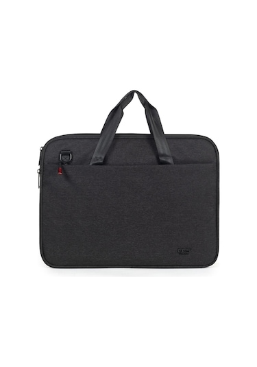 Necati Çanta Macbook Organizer Laptop Evrak Çantası 15.6 & 16 Inç Siyah-1643 Siyah