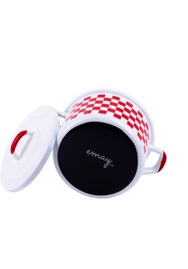 Rainpot Ckeckers Emaye Tencere 16cm