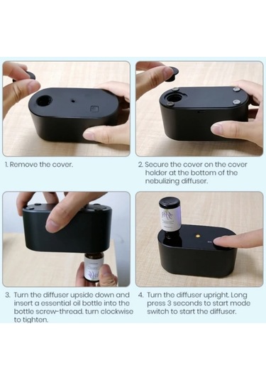 Motion003 Beyaz Yeni Akıllı Aromaterapi Cihazı Su Gerektirmeyen Sirkülasyonlu Uçucu Yağlı Difüzör Ev Tipi Nemlendirici Sessiz Zaman Ayarlı Usb