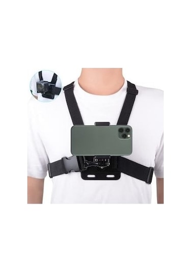 Outfire  Telefona  Uyumlu Göğüs Kemeri Vlog Video Çekim Seti