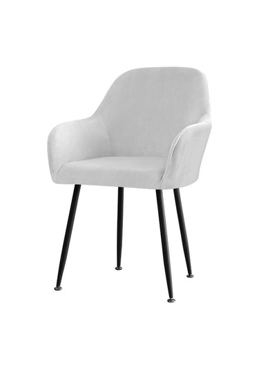 Açık Gri Kadife Streç Koltuk Kapak Elastik Düz Renk Yemek Sandalyesi Kapakları Ev Dekor Yıkanabilir Yüksek Kol Dayama Ofis Koltuğu Slipcovers