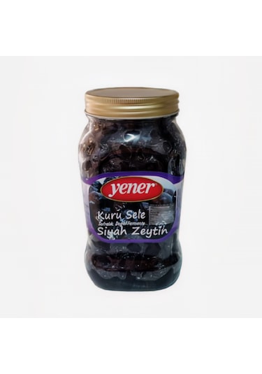 Yener Siyah Kuru Sele Zeytin 900 Gr Doğal Fermante