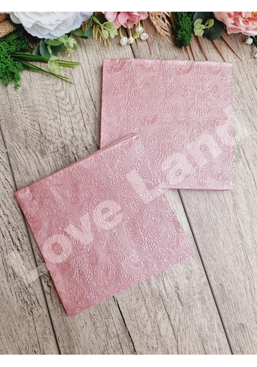 Love Land Masa Peçeteleri Kağıt Pembe 33x33cm 32 Adet 165368700 Pembe