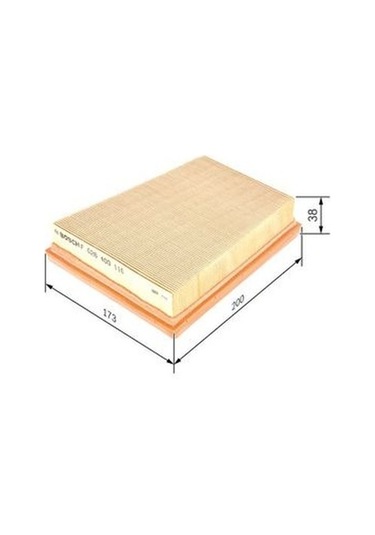 Ford Fiesta 1.6tdci 2004-2008 Bosch Hava Filtresi S0110