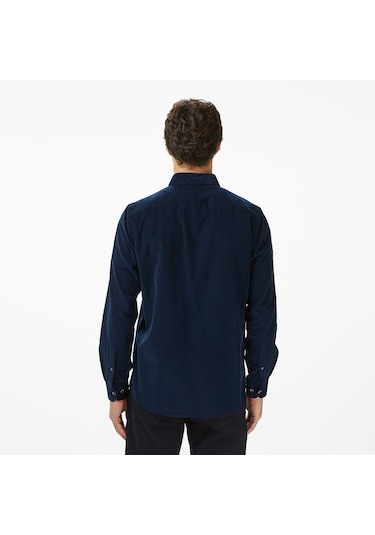 Nautica Erkek Lacivert Classic Fit Gömlek Düz W57424t Lacivert