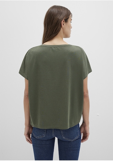Mavi - Lux Touch Tencel Tm Modal Yeşil Basic Tişört 167245-71551 Yeşil Mavi - Lux Touch Tencel Tm Modal Yeşil Basic Tişört 167245-71551 Yeşil