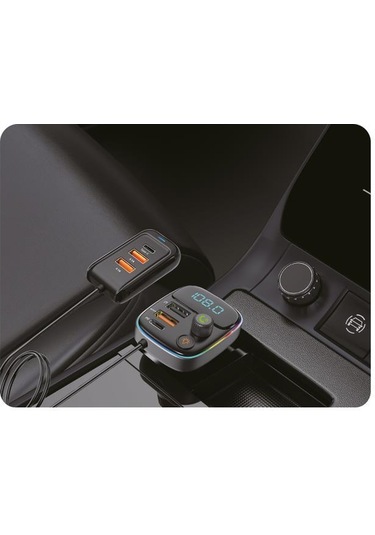 Sunix Pd 30w Şarj Ve Rgb Led Işıklı Araç Modülatörü Mdl-17