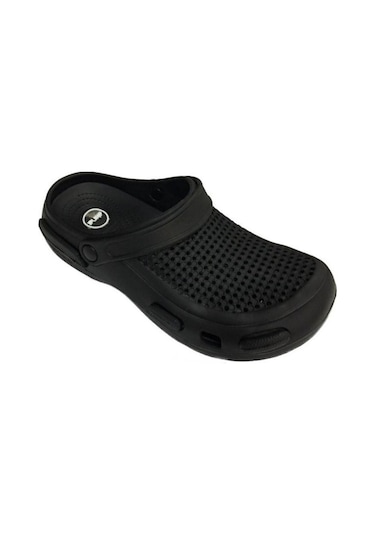 Akınal 087Ortopedik Sabo Terlik Doktor Hemşire Hastane Terliği Siyah