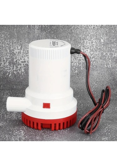 Honeybeeshop 24v 2000gph Yüksek Basınçlı Batırılabilir Sifon Pompası Tekne Yat Karavan Deniz Uçakları İçin Dayanıklı Plastik Gövdeli Su Pompası