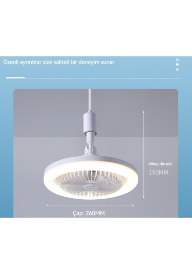 Led Tavan Vantilatörü Işık Yatak Odası Oturma Odası Tavan Vantila Diğer