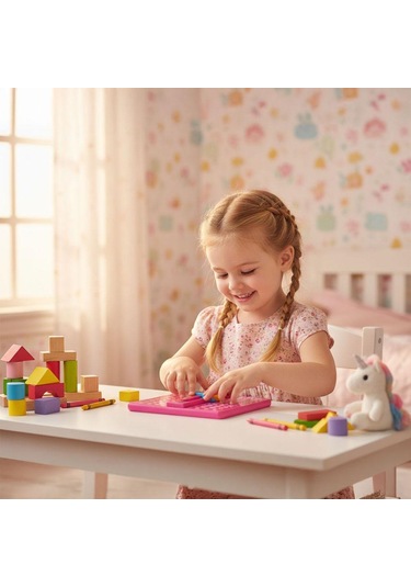 Matematik Kutusu Çarpım Tablosu Öğrenme Panosu - Pembe