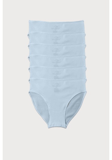 Malabadi 187 6'lı Paket Kadın Modal Ara Bel Dar Kalıp İz Yapmayan Slip & Külot Ekru