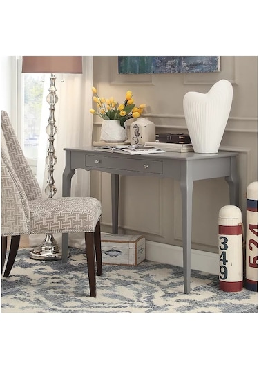 Wooding 110 Cm Masif Gri Lake Bonamy Çalışma Masası Gri