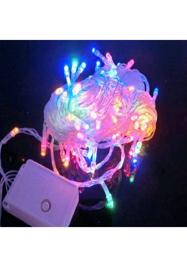 Pembe Animasyonlu Led Işık 10 Metre 100 Ampullü Yılbaşı Işıkları