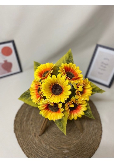 Yapay Ayçiçeği Demeti 7 Dallı 25 Cm 1.kalite