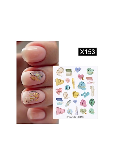 Su Transferli Nail Art Sticker X153 55344-8