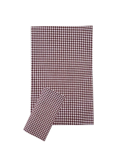 Zefir Desen Sofra Bezi Masa Örtüsü 170 X 170 Cm Bordo Çok Renkli