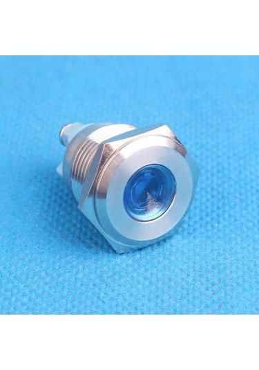 Trendooze Homyl 16mm 12v Su Geçirmez Sinyal Güç Kaynağı Led Metal Elektriksel Bağlantıları Kolay