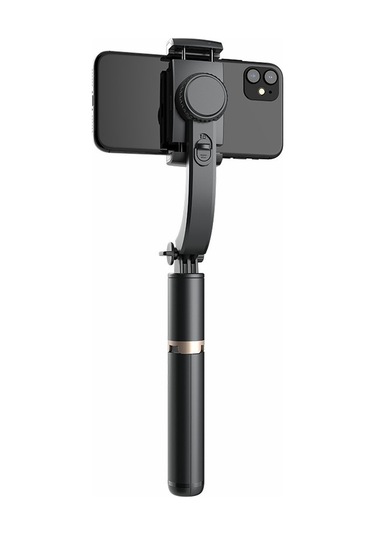 Butu Q08 450mah Sarsıntı Önleyici 360 Derece Gimbal Tripod Bluetooth Selfie Çubuğu Alüminyum Alaşımlı Kutup