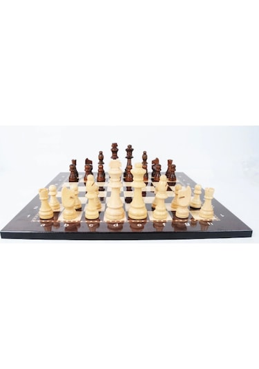 Lüks Ahşap Satranç Takımı Ahşap Figür Kaliteli Ahşap Takım