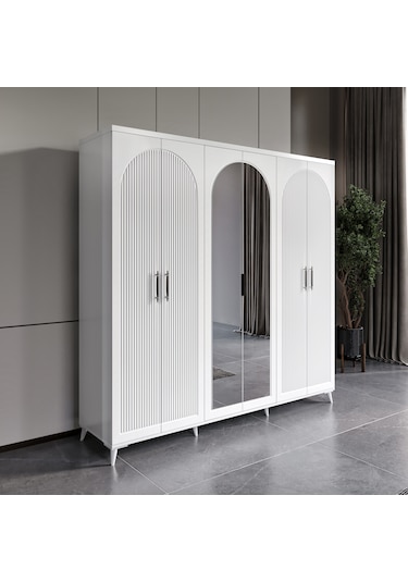 Oslo 6 Kapaklı Komple Mdf Yatak Odası Takımı