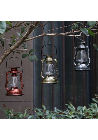 Gajeena Güneş Enerjili Antik Led Fener - Taşınabilir Dekoratif Aydınlatma 4 Renk Seçenekli